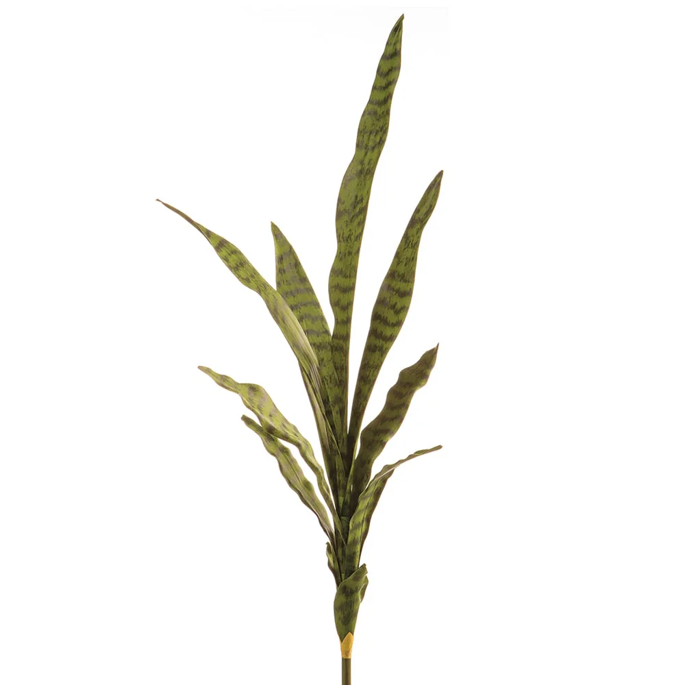 35" Artificial Sansevieria Snake Grass Plant -Green (Pack of 6)