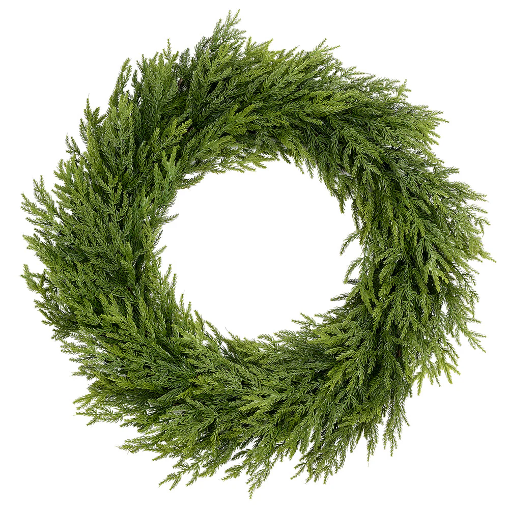 35" Artificial Spruce Wreath -Green