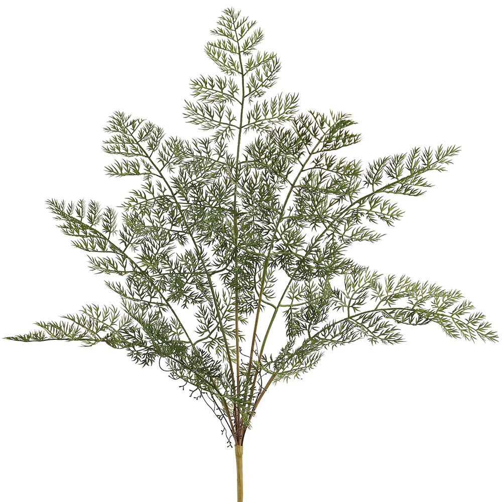 35" Hen And Chicken Fern Leaf Artificial Plant -Green (Pack of 6)