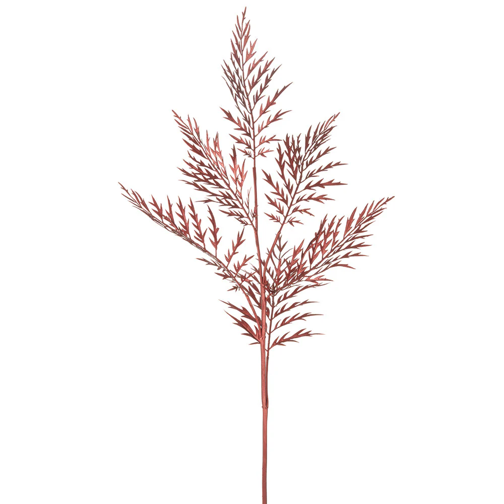 35" Metallic Artificial Fern Stem -Bronze (Pack of 12)