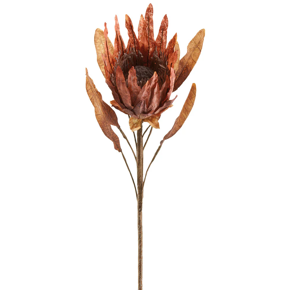 35" Protea Artificial Flower Stem -Purple (Pack of 12)
