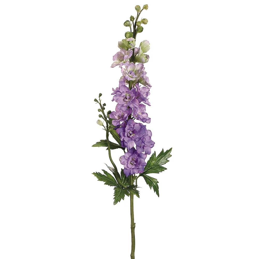 35" Silk Delphinium Flower Spray -Lilac (Pack of 12)