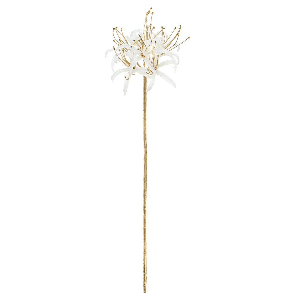 36.5" Artificial Spider Lily Flower Stem -White (Pack of 12)