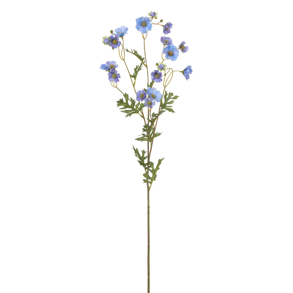 36.5" Daisy Silk Flower Stem -Blue (Pack of 12)
