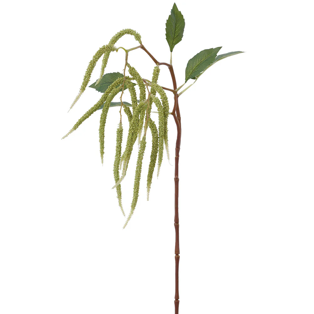 36.5" Hanging Amaranthus Artificial Flower Stem -Green (Pack of 12)