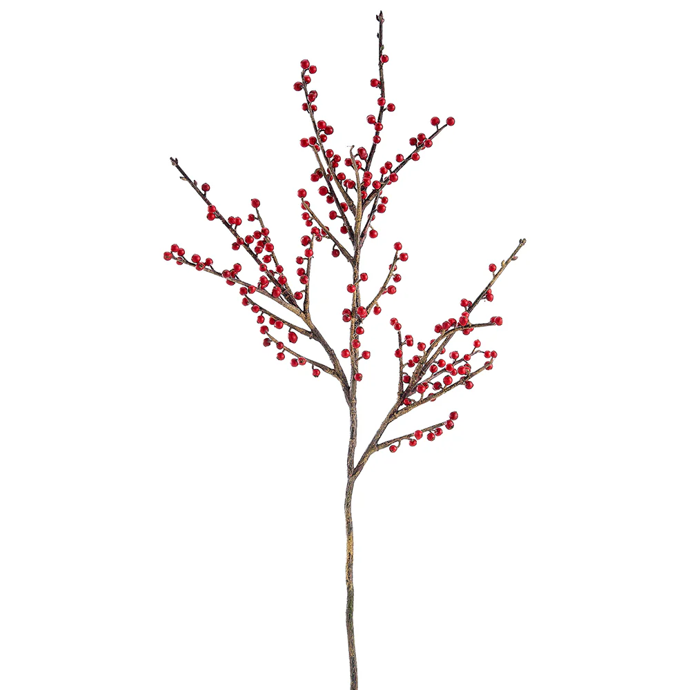 36" Artificial Berry Stem -Red (Pack of 12)