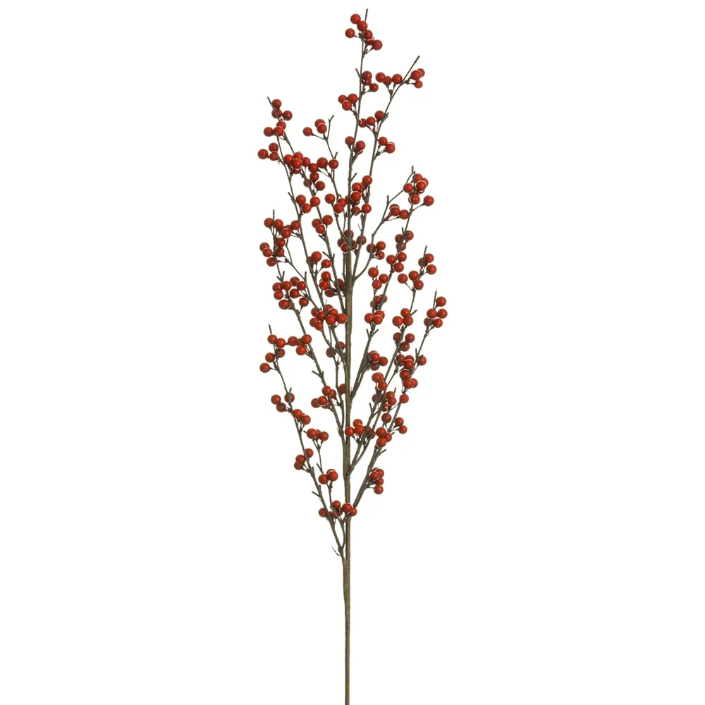 36" Artificial Berry Stem -Red (Pack of 6)
