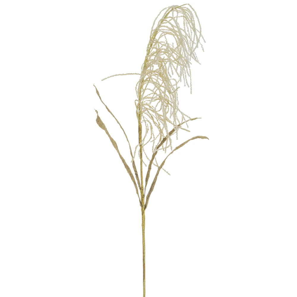 36" Blooming Artificial Reed Grass Stem -Ivory (Pack of 12)