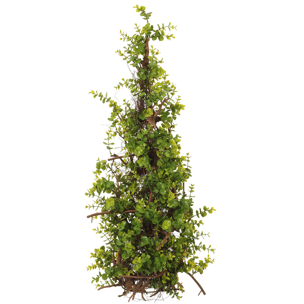 36" Boxwood Cone-Shaped Artificial Topiary -Green (Pack of 2)