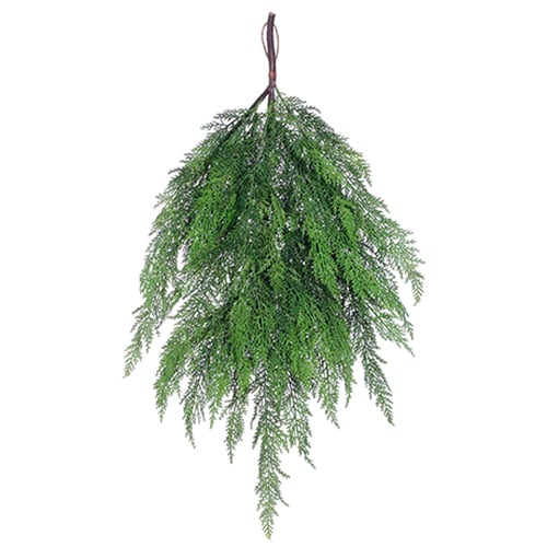 36" Cedar Artificial Teardrop Swag -Green (Pack of 6)