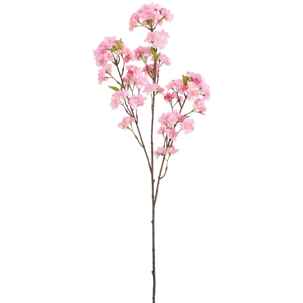 36" Cherry Blossom Faux Flower Stem -Pink (Pack of 12)