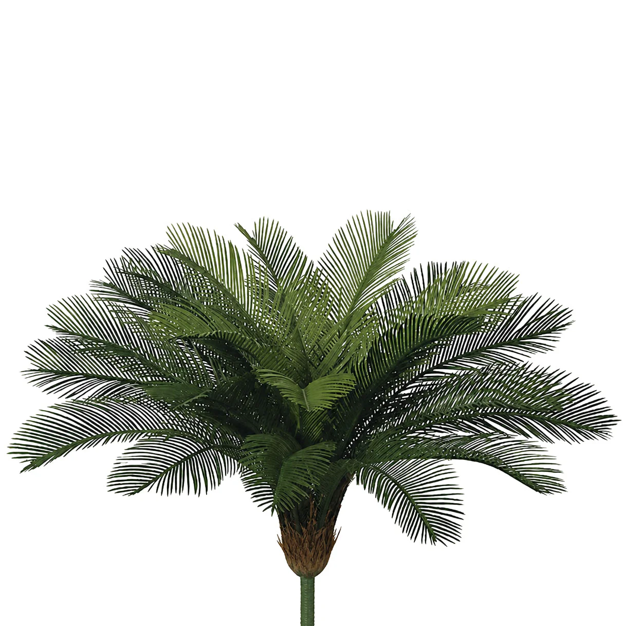 36" Custom-Made Outdoor UV-Proof Artificial Sago Cycas Cluster Palm -24 Fronds -Green