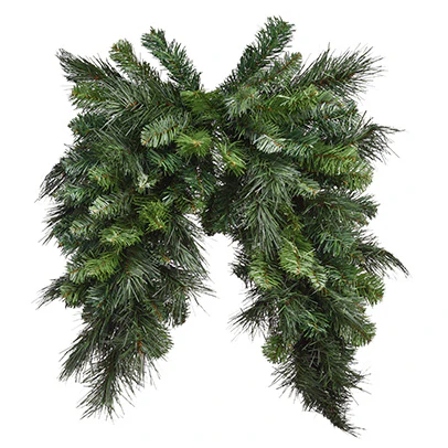 36" Deluxe Evergreen Artificial Mailbox Swag -Green (Pack of 12)