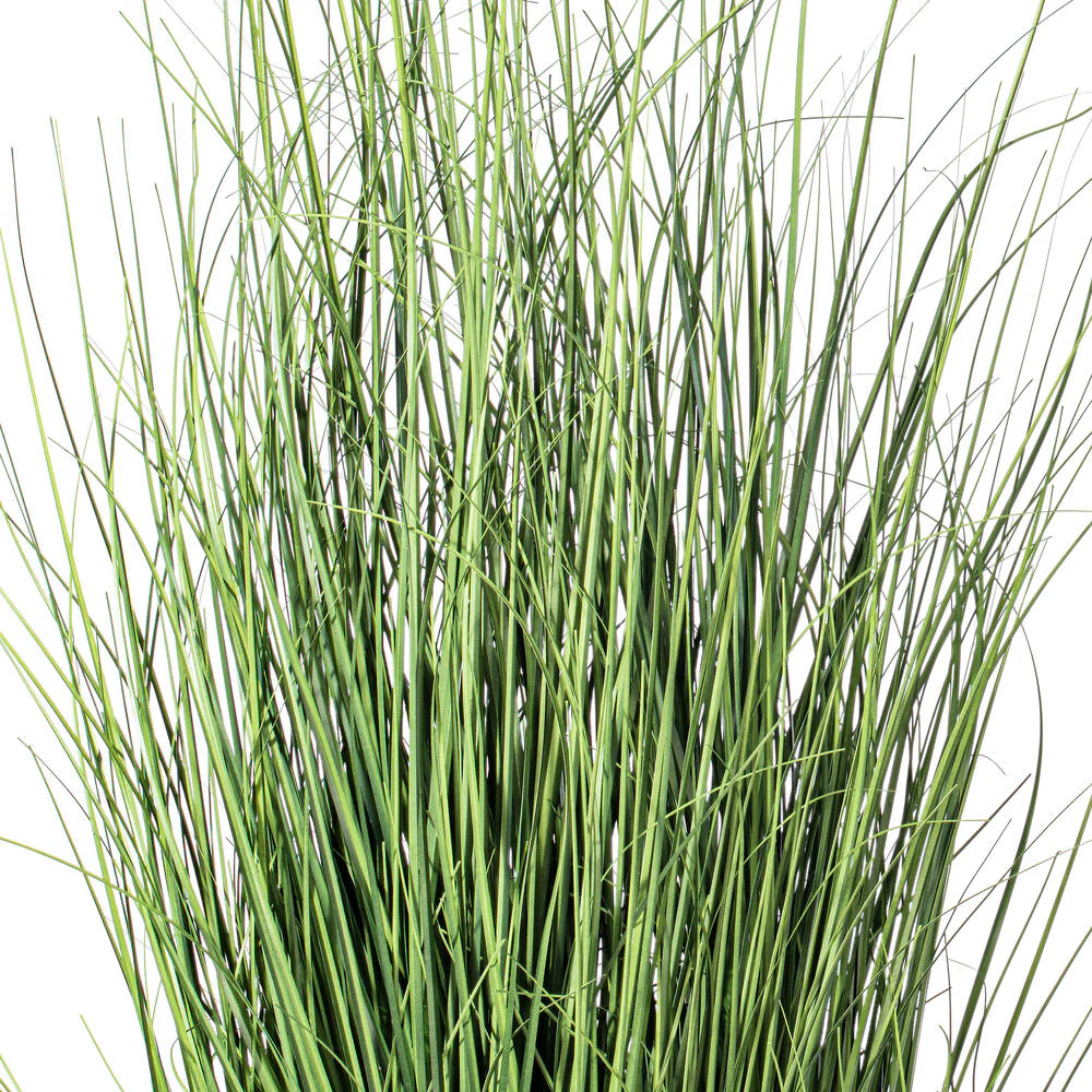 36" IFR PVC Curled Grass Artificial Plant w/Pot -Green - Image 5