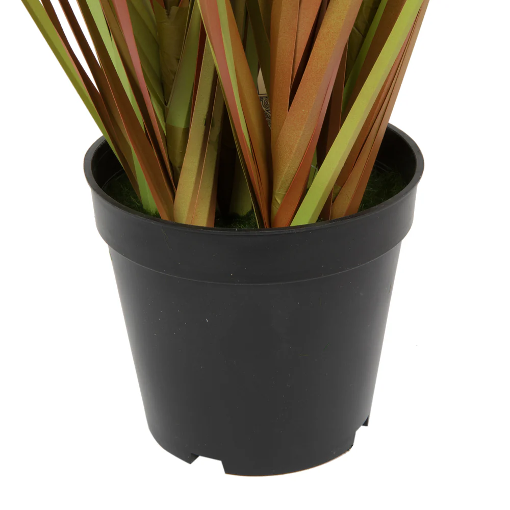 36" IFR PVC Mixed Grass Artificial Plant w/Pot -2 Tone Brown - Image 4