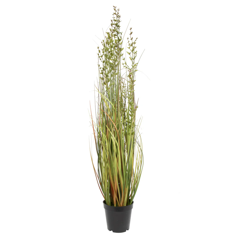 36" IFR PVC Mixed Grass Artificial Plant w/Pot -Green/Brown