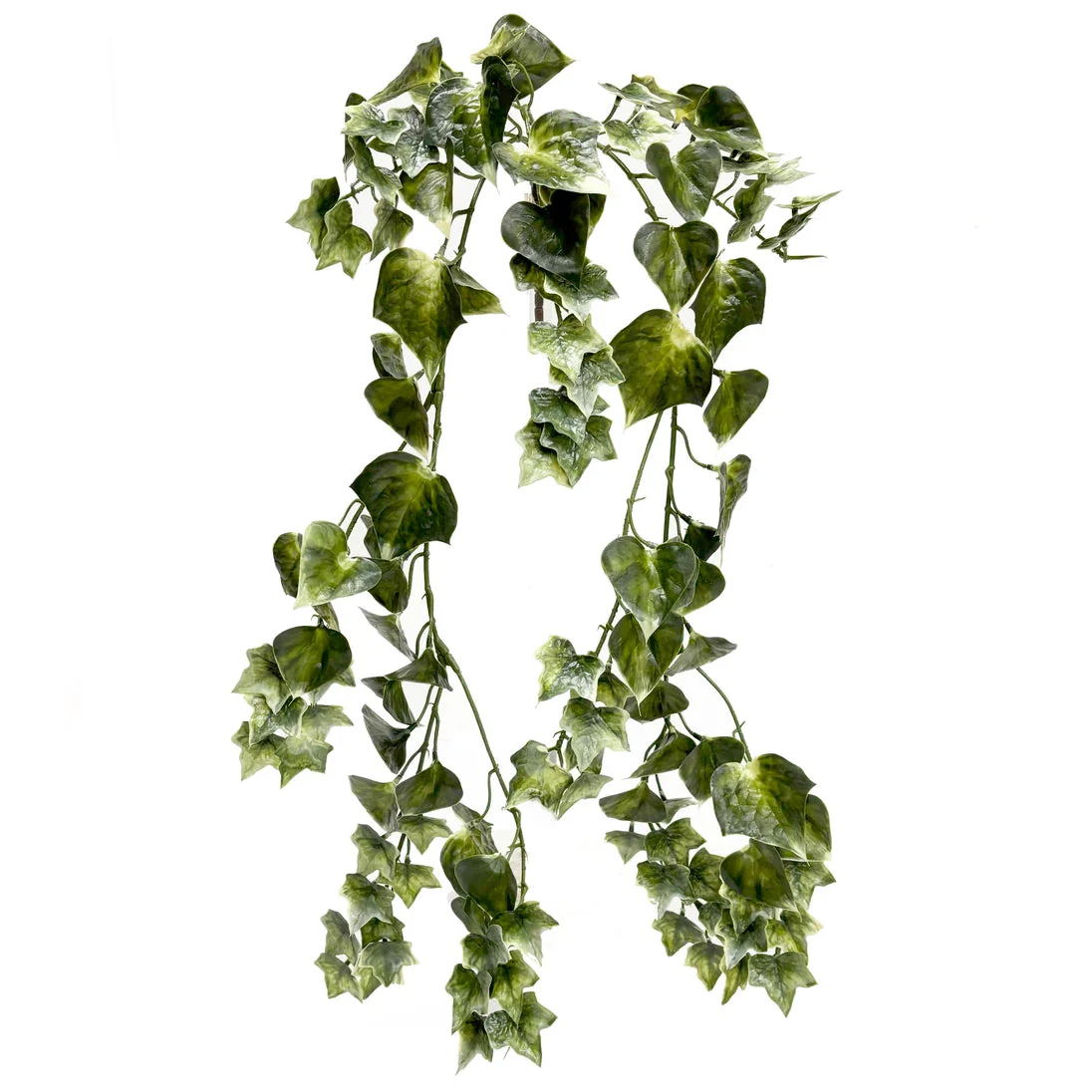 36" Outdoor UV-Proof Artificial Hanging Ivy Plant -Green/Variegated (Pack of 4)