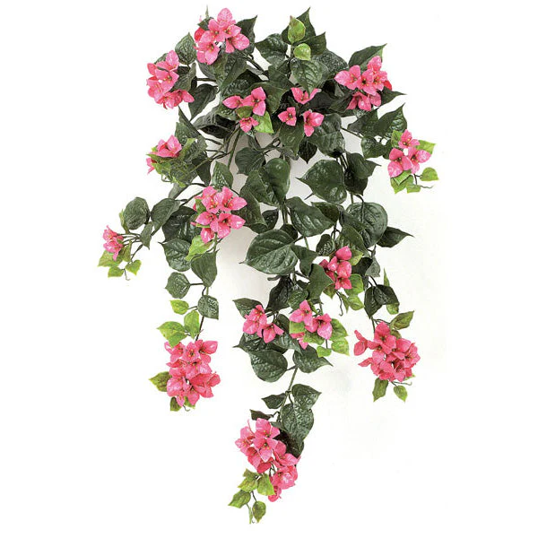 36" Outdoor UV-Proof IFR Artificial Bougainvillea Flower Bush Deluxe -Lavender/Fuchsia (Pack of 4)