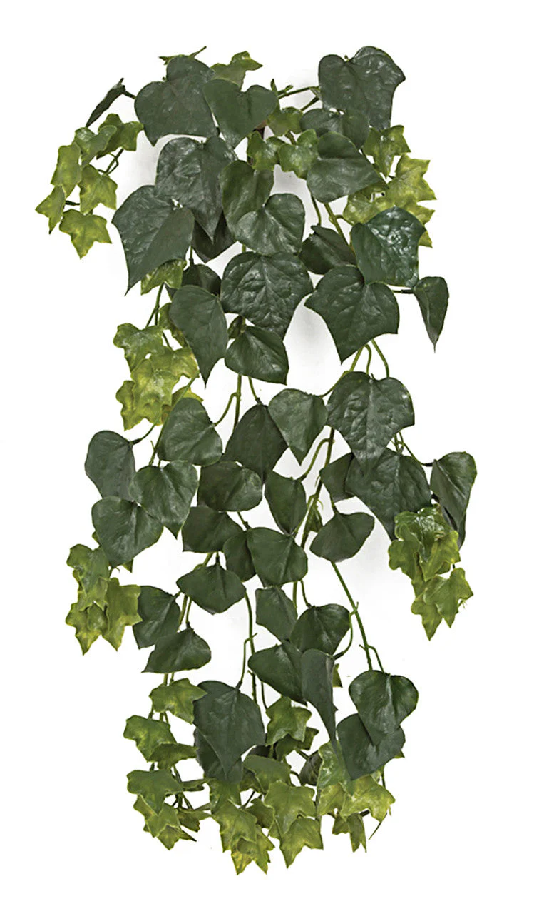 36" Outdoor UV-Proof IFR Artificial English Ivy Hanging Plant -117 Leaves -Green (Pack of 6) - Image 2