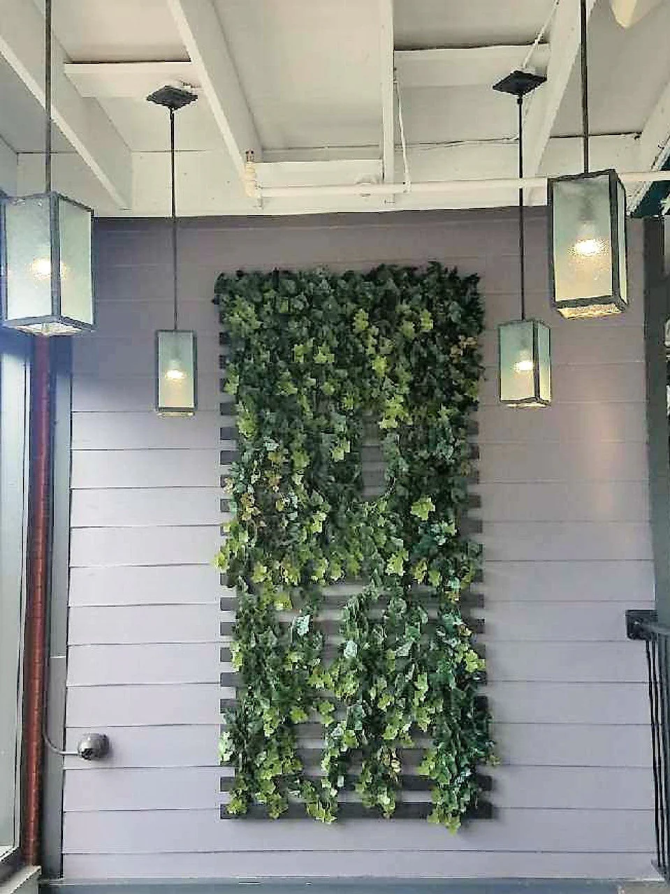36" Outdoor UV-Proof IFR Artificial English Ivy Hanging Plant -117 Leaves -Green (Pack of 6) - Image 3