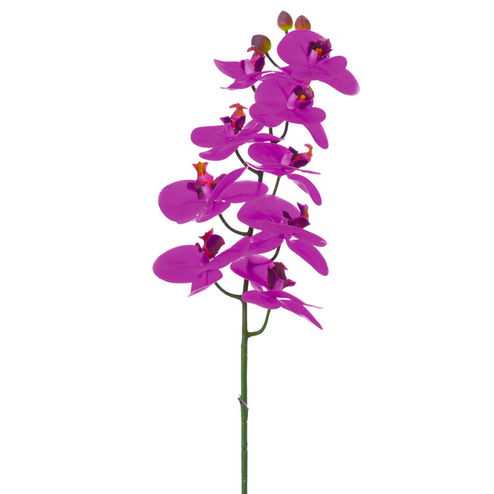 36" Phalaenopsis Orchid Silk Flower Stem -Orchid (Pack of 12)