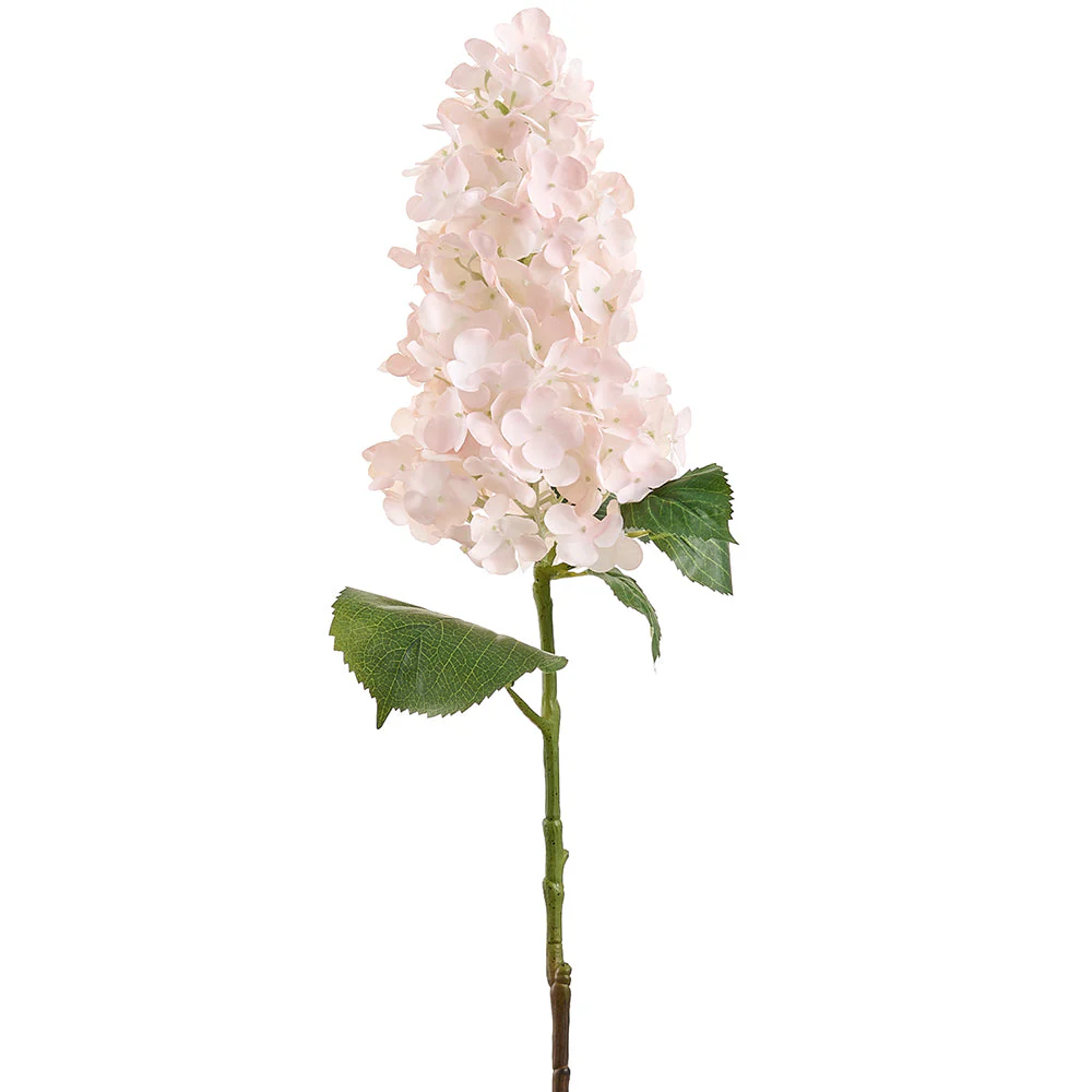 36" Real Touch Cone Hydrangea Silk Flower Stem -Blush/Pink (Pack of 6)