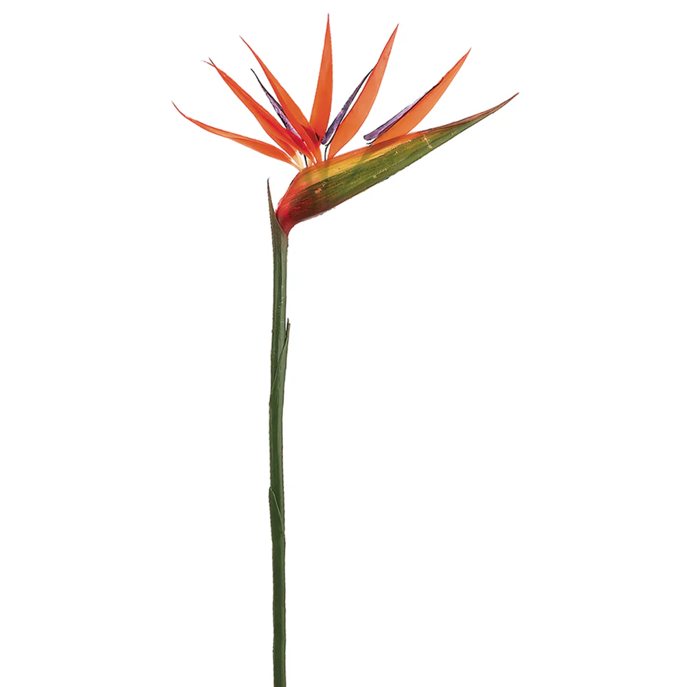 36" Silk Bird Of Paradise Flower Spray -Orange (Pack of 24)