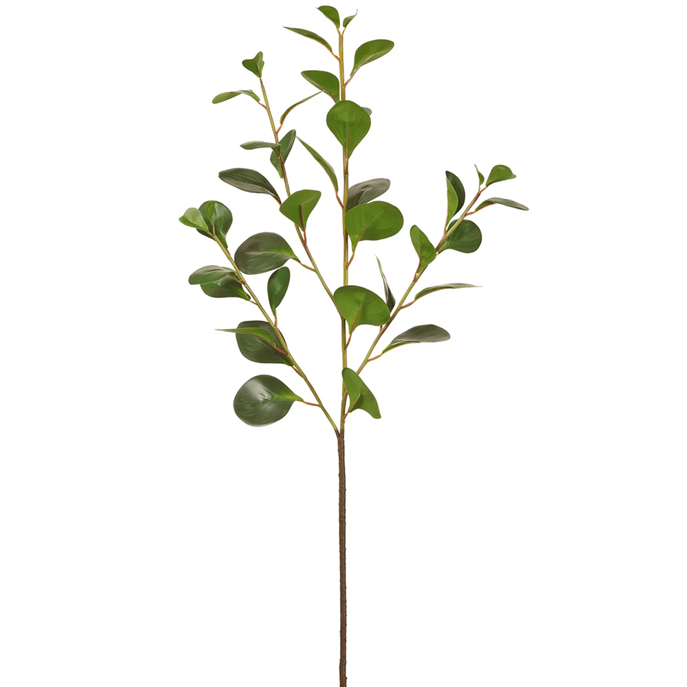 36" Silk Cotinus Leaf Stem -Green (Pack of 12)