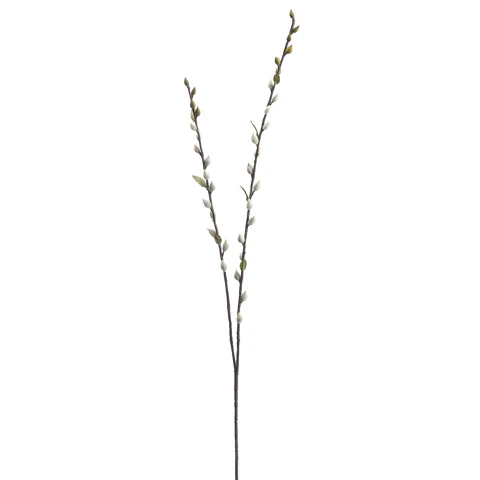 36" Silk Pussy Willow Blossom Flower Spray -Gray (Pack of 24)