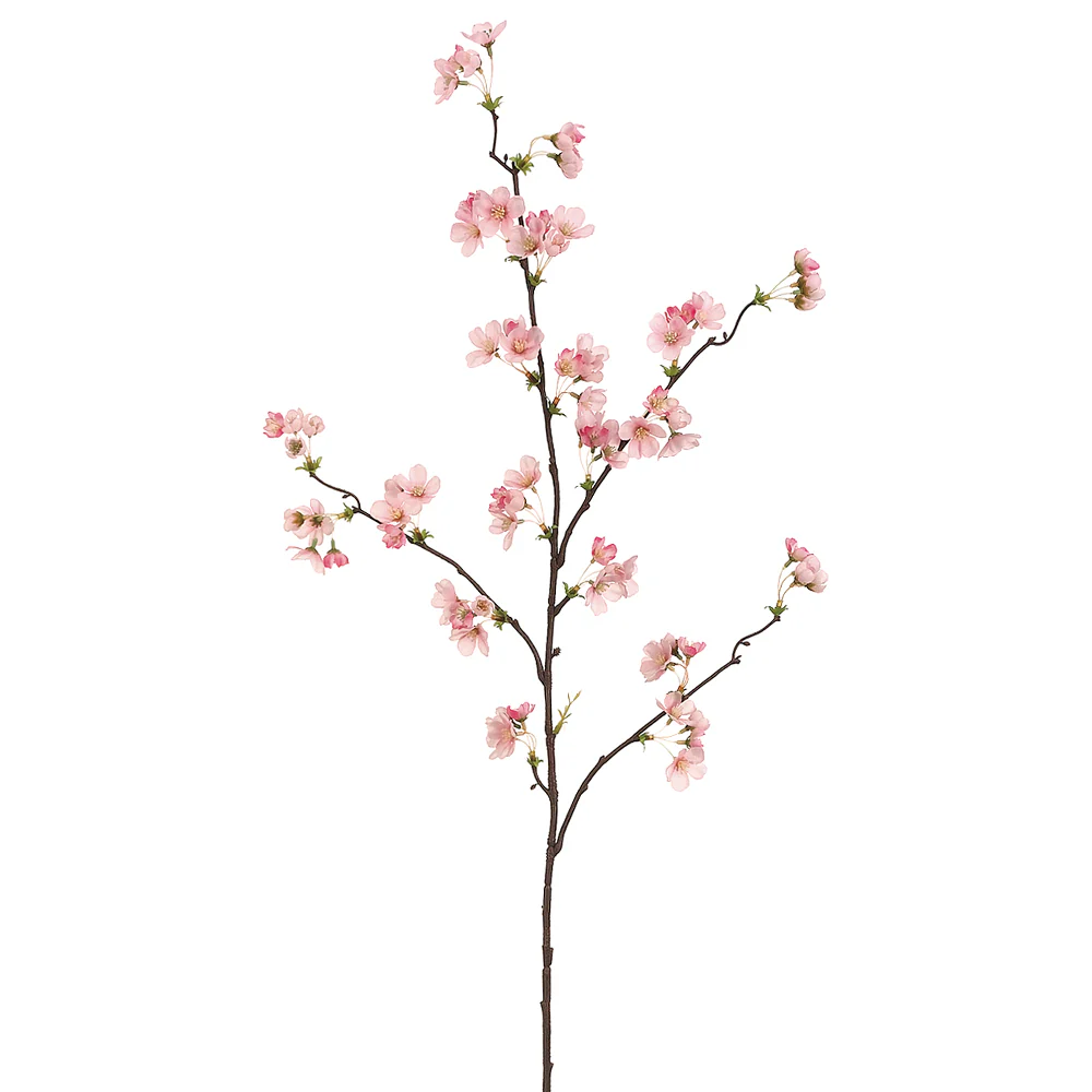 36" Silk Quince Blossom Flower Spray -Pink (Pack of 12)