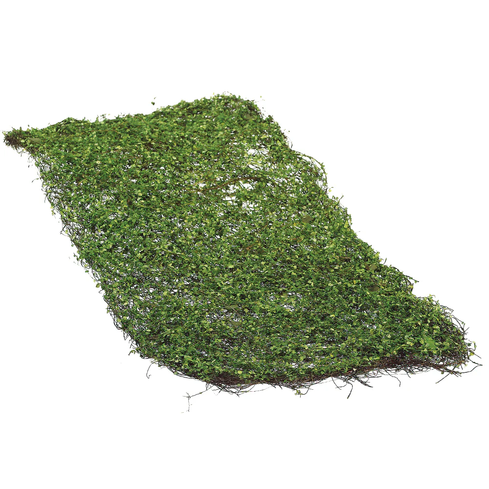 36"x14" Mini Leaf Artificial Mat -Green (Pack of 12)
