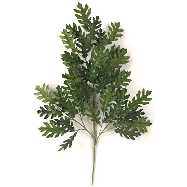 37" Artificial Rounded Oak Branch Stem -Green (Pack of 12)