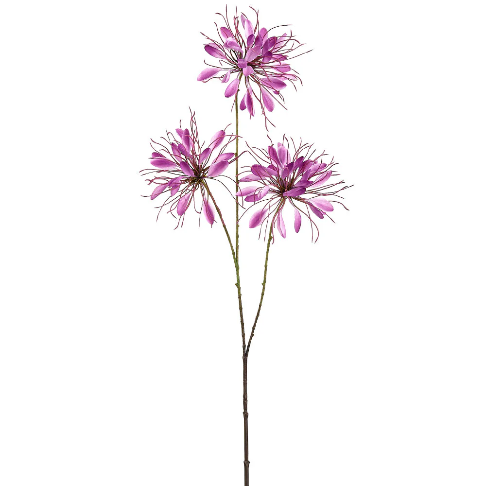 37" Cleome Spinosa Spiny Spiderflower Silk Flower Stem -Fuchsia (Pack of 12)