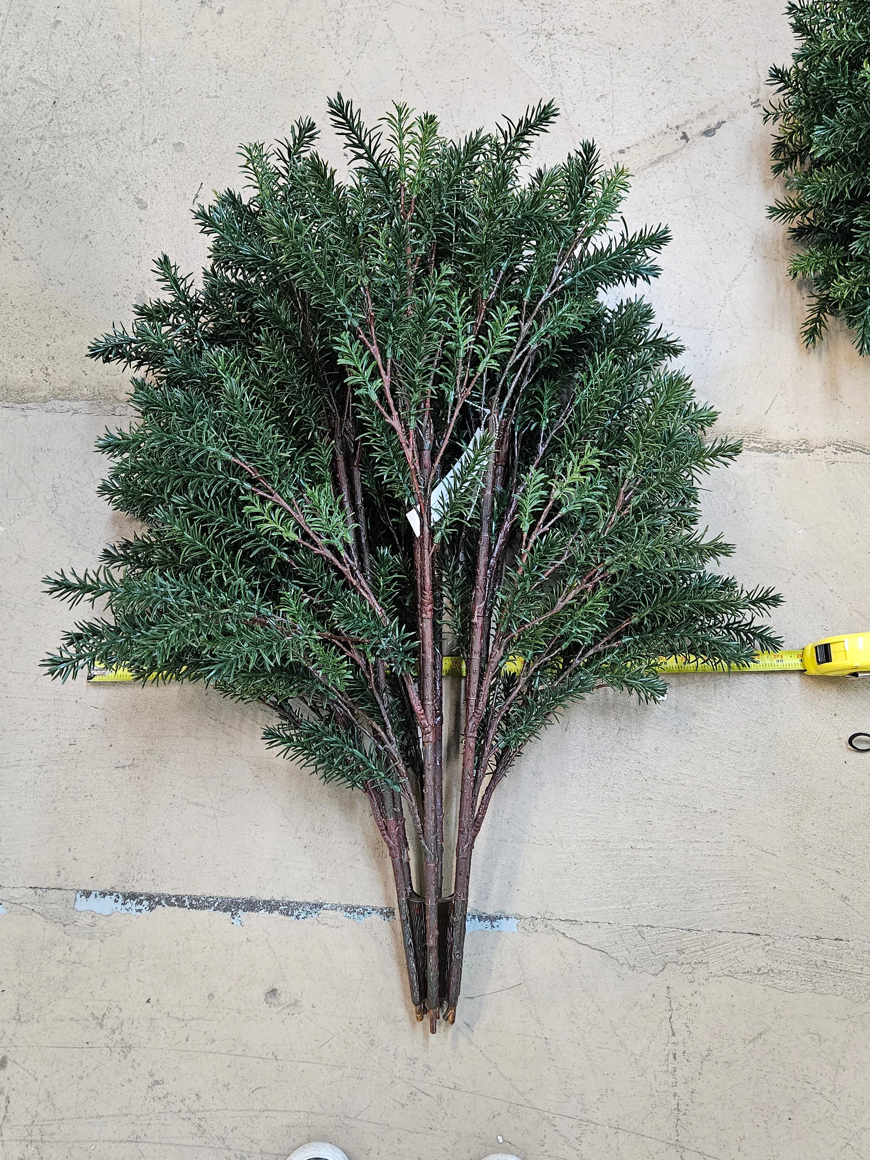 37" Outdoor UV-Proof Artificial Taxus Yew Plant -Green - Image 2