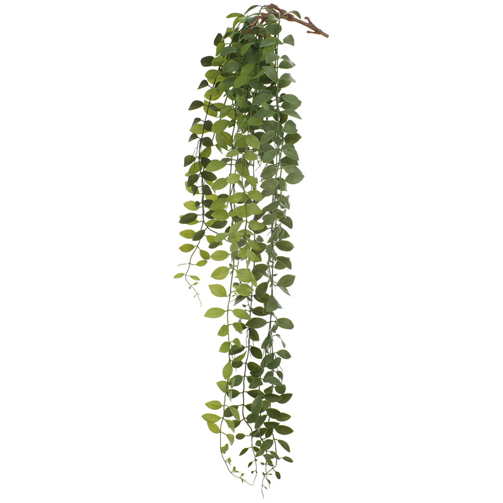 37" Outdoor UV-Resistant Artificial Hanging Lipstick Leaf Vine Plant -Green (Pack of 12)