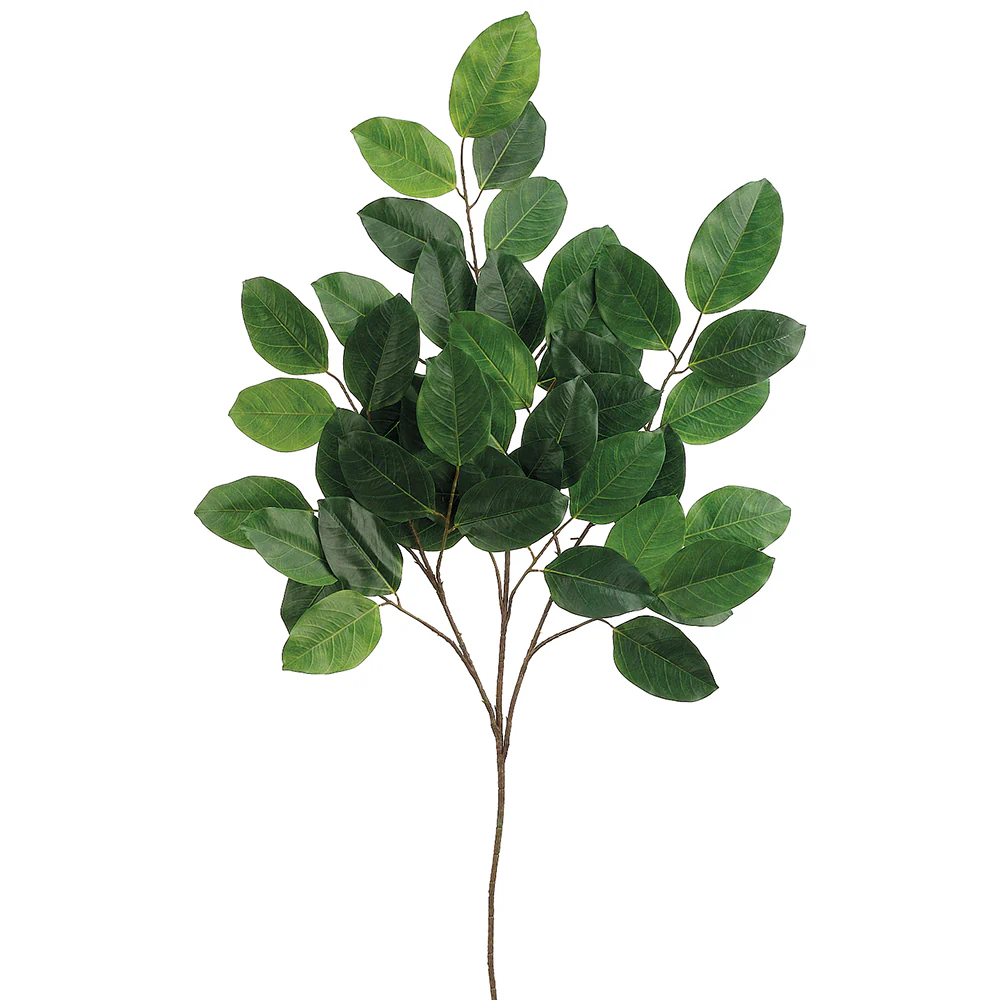 37" Silk Banyan Leaf Stem -2 Tone Green (Pack of 12)