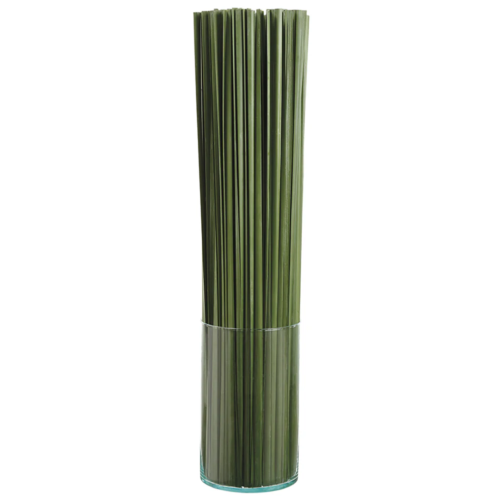 37" Tall Artificial Grass w/Glass Vase -Green