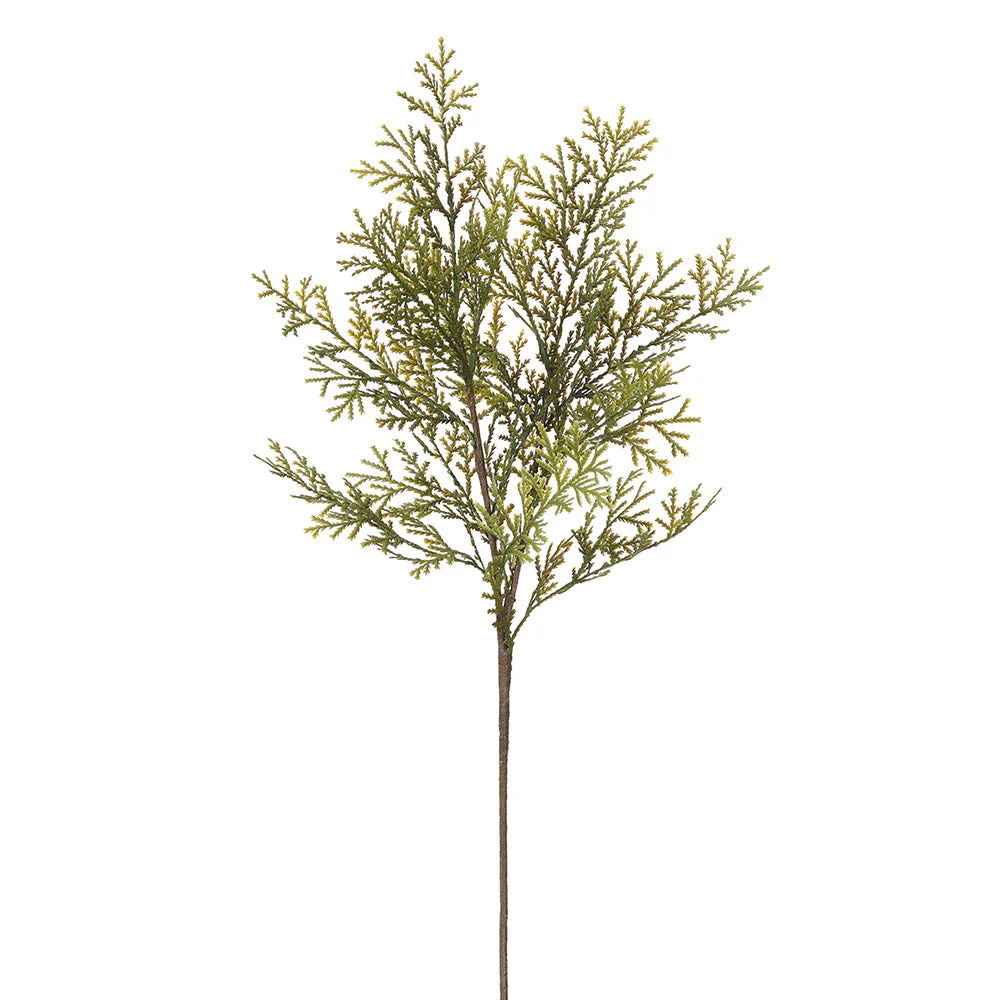 38" Cedar Artificial Stem -Green (Pack of 12)