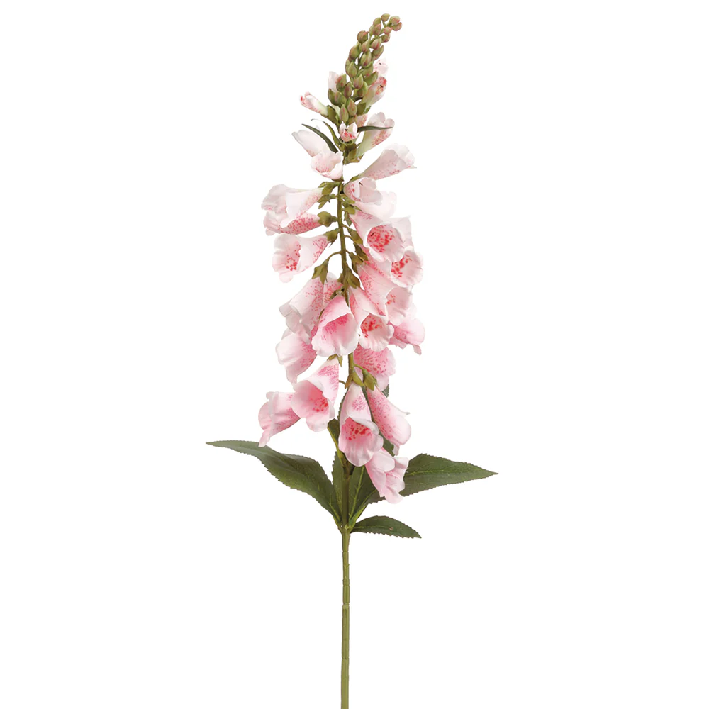 38" Foxglove Silk Flower Stem -Pink/Rose (Pack of 12)