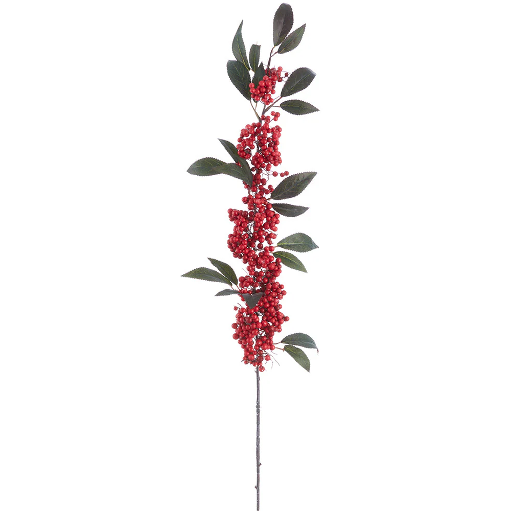 38" Hanging Berry Artificial Stem -Red (Pack of 12)