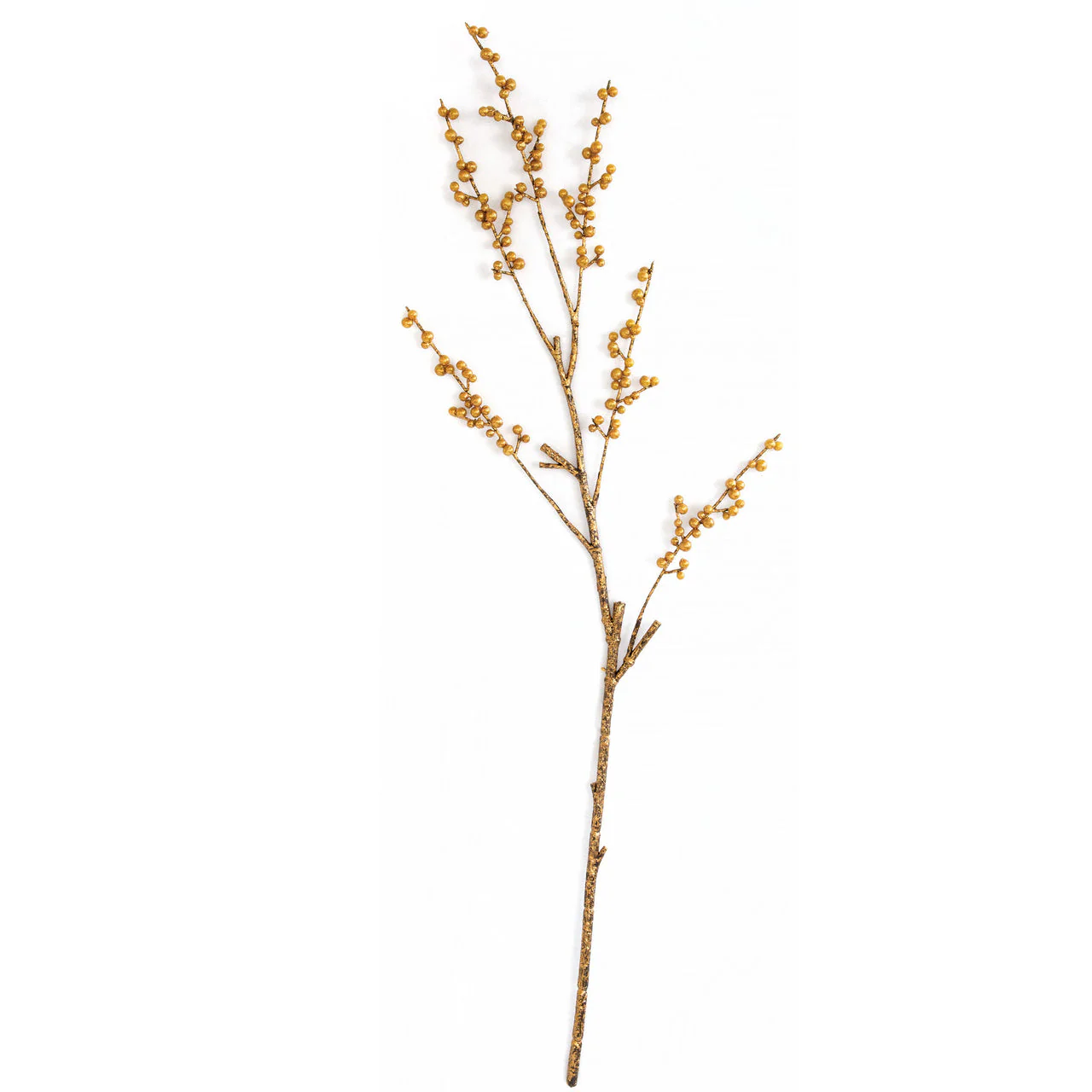 38" Ilex Berry Artificial Stem -Gold (Pack of 12)