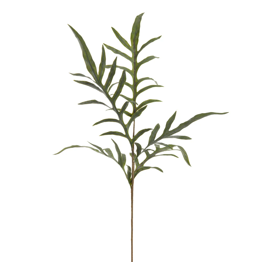 38" Java Fern Leaf Silk Stem -Green (Pack of 24)