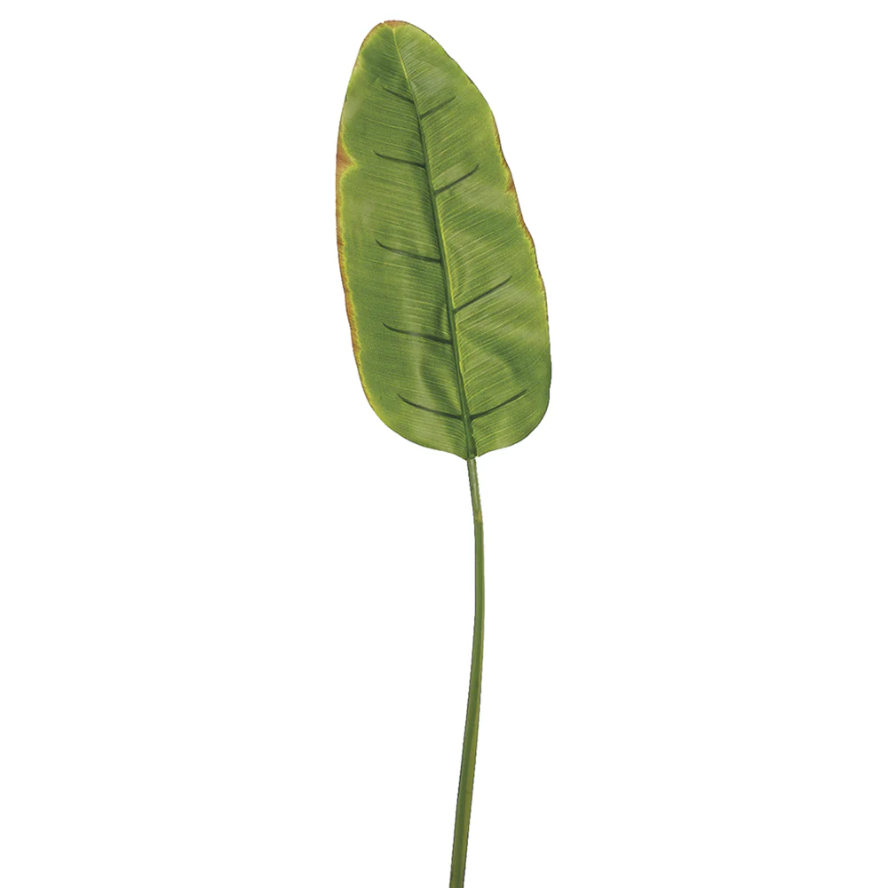 38" Silk Banana Leaf Stem -Green (Pack of 12)