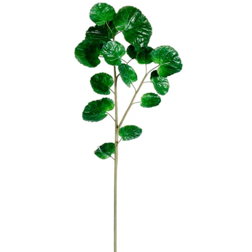 38" Silk Ming Aralia Leaf Stem -Green (Pack of 4)