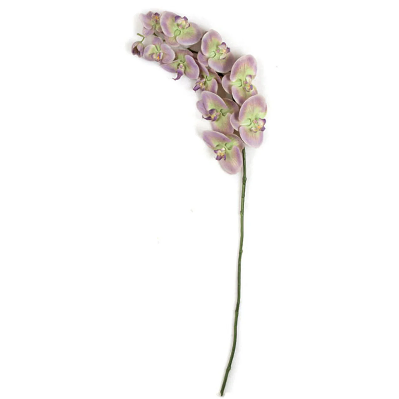 38" Silk Phalaenopsis Orchid Flower Stem -Lavender/Green (Pack of 4)