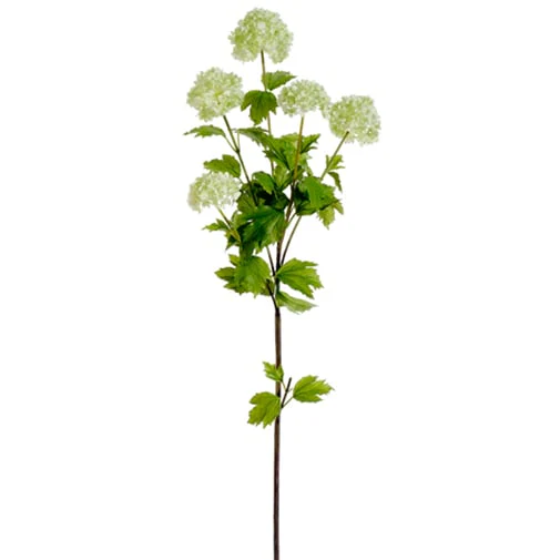 38" Silk Snowball Flower Spray -Light Green (Pack of 12)