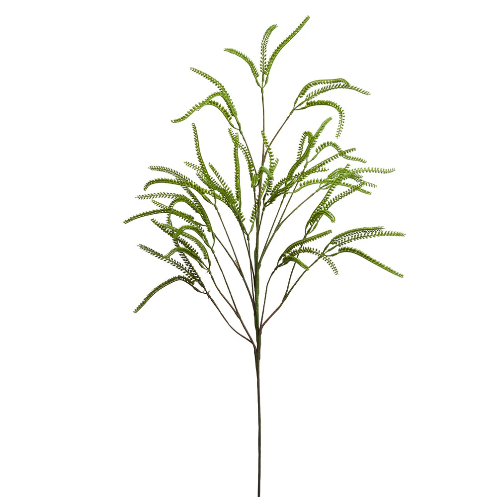 39" Artificial Fern Leaf Stem -Green (Pack of 12)