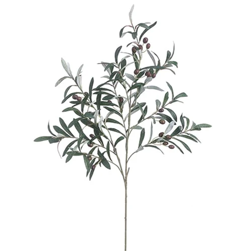 39" Artificial Olive Spray -Green/Plum (Pack of 12)
