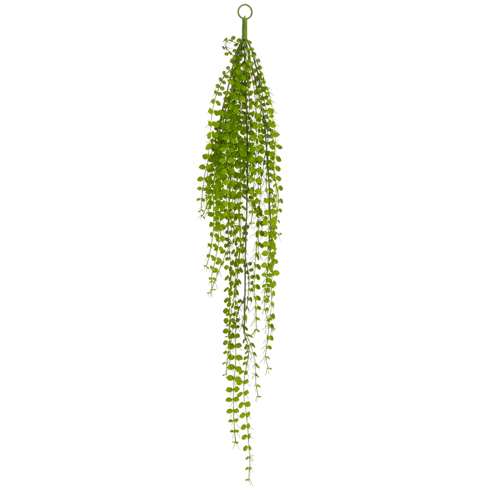 39" PE Soft-Touch Hanging Button Fern Artificial Plant -Green (Pack of 6)