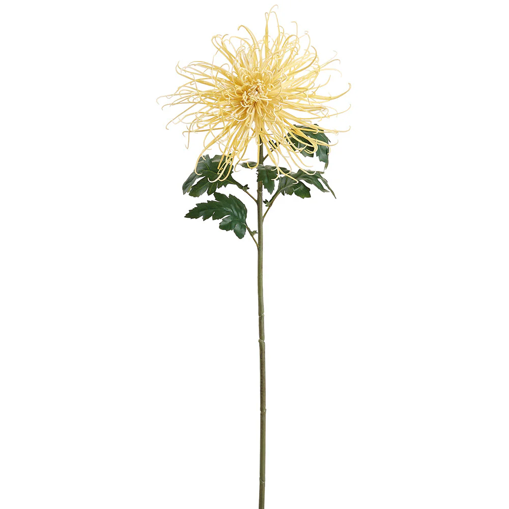 39" Spider Mum Silk Flower Stem -Yellow (Pack of 6)